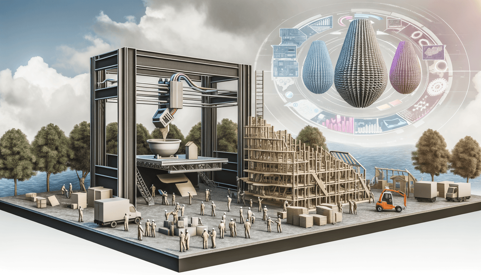 Descubra como a impressão 3D está revolucionando a construção civil, oferecendo soluções rápidas, econômicas e sustentáveis para a arquitetura moderna.